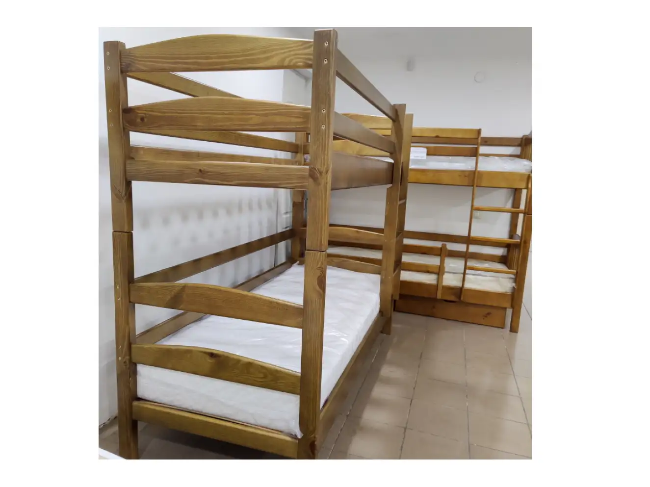 Кровать двухъярусная Виктория (ольха) Тонированная Кровать двухъярусная Виктория (ольха) Тонированная