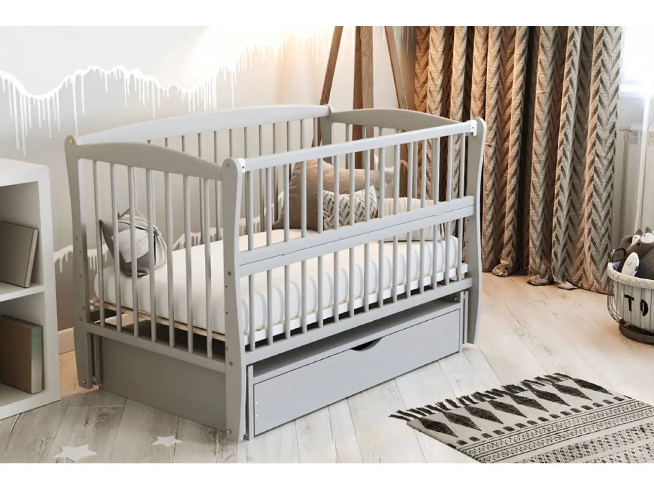 Кроватка детская Элит Цвет Слоновая Кость