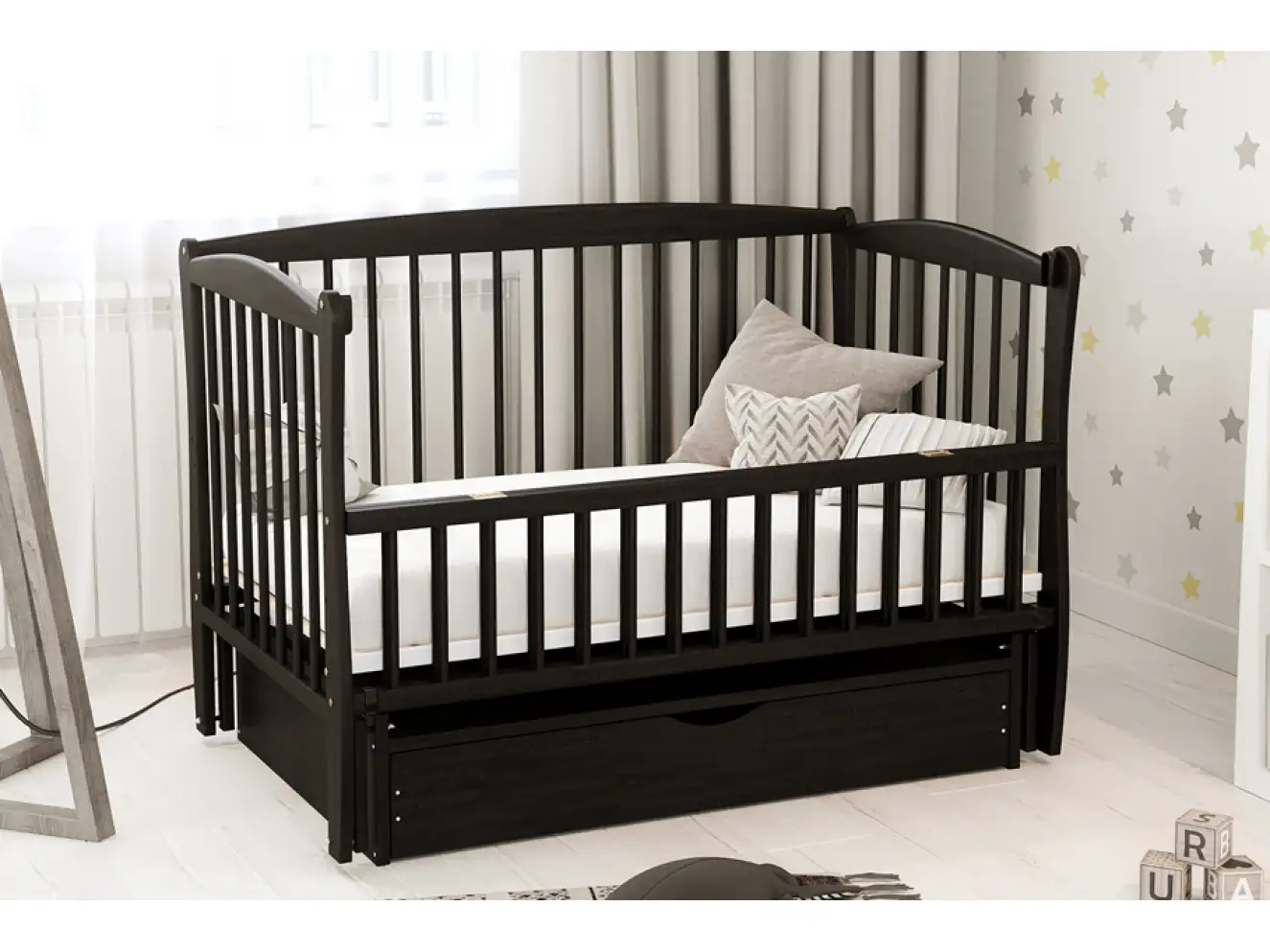 Кроватка детская Элит Цвет Венге