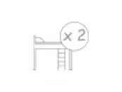 Переглянути Ліжко горище для двох дітей