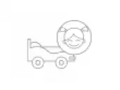 Переглянути Ліжко-машинка для дівчинки