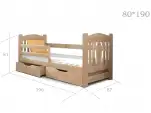 Дитяче ліжко Оскар (бук) Тонований 