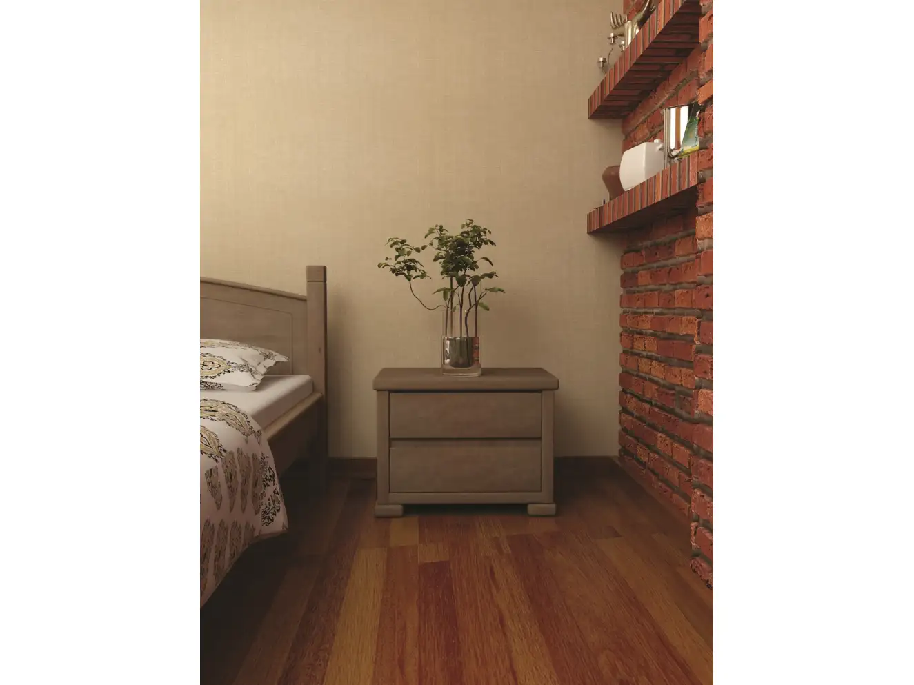 Тумба Приліжкова Тоскана Колір Тонований