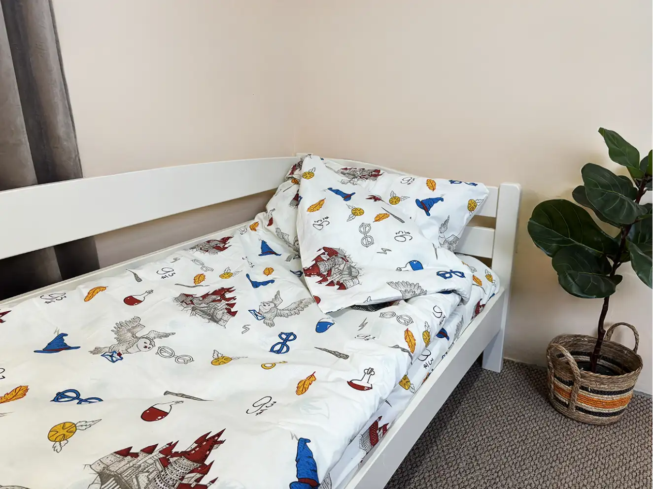 Дитяче ліжко з бортиком Афіна (бук) Колір RAL