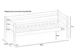Дитяче дерев`яне ліжко з бортиком Сімба Сосна