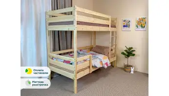 Дитяче двоярусне ліжко Сімба ДУО сосна