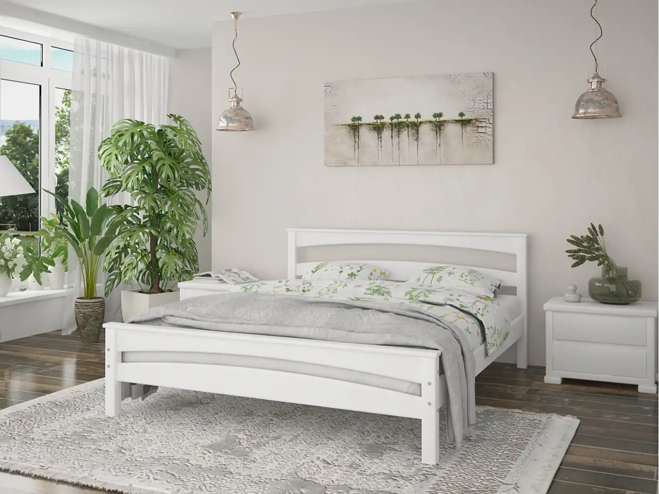 Ліжко дерев`яне Чикаго Сіті Колір RAL