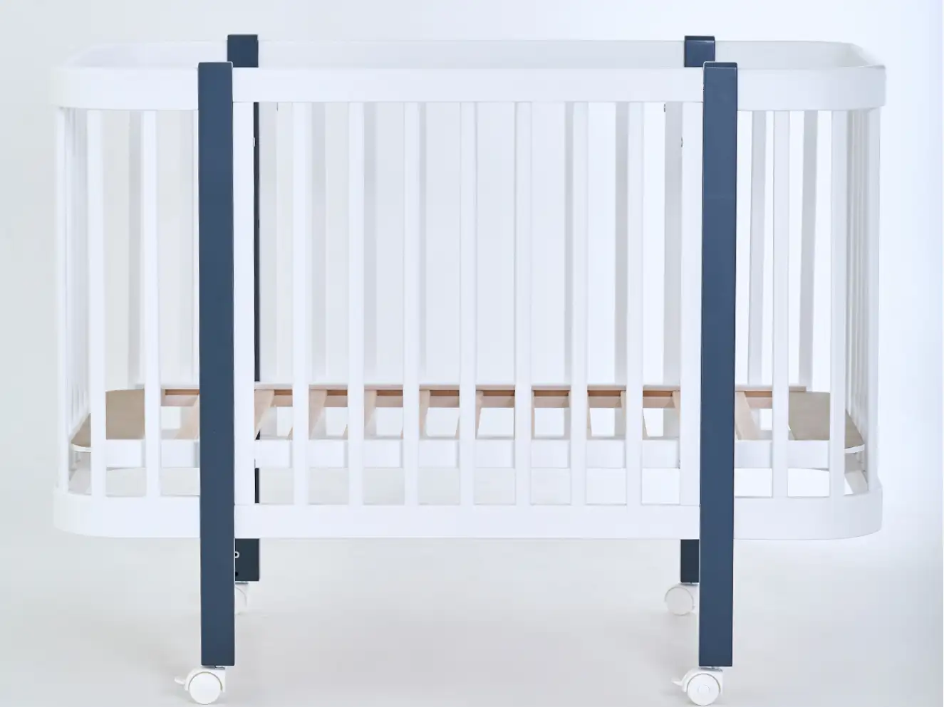 Кроватка детская Мия Цвет Белый+антрацит