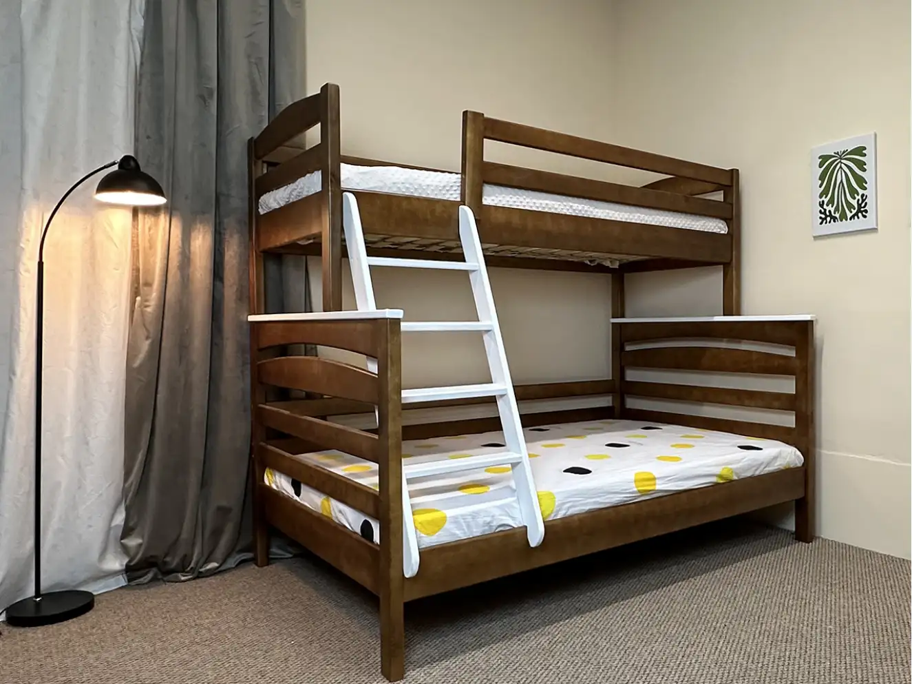 Двухъярусная семейная кровать Кай (ольха)