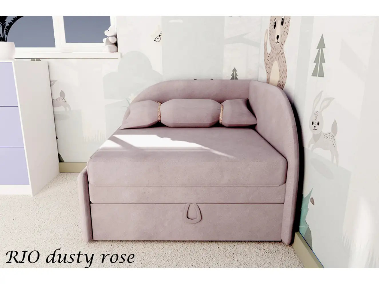 Крісло дитяче розкладне Ріо / RIO колір темно-синій