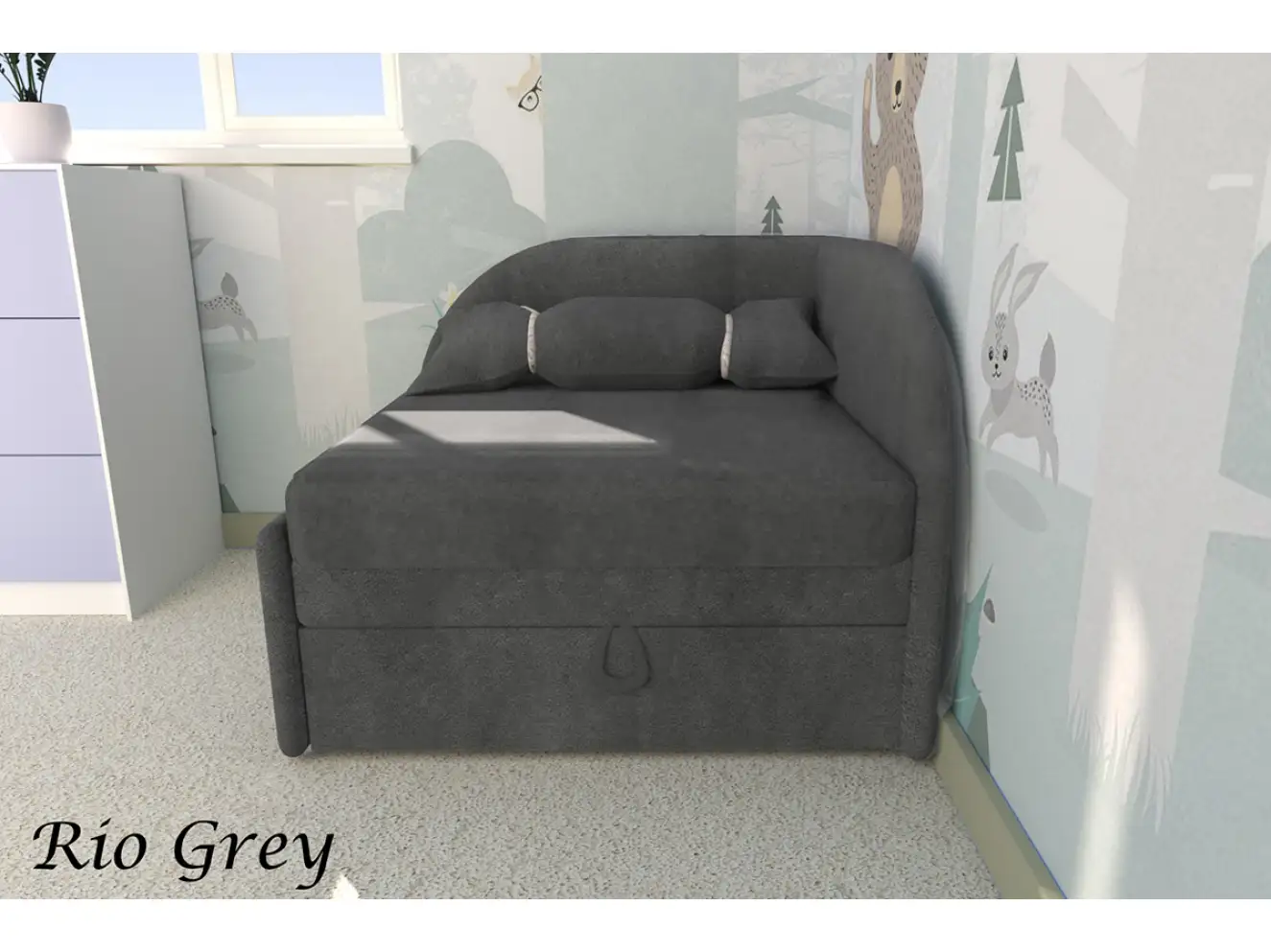 Крісло дитяче розкладне Ріо / RIO колір темно-синій