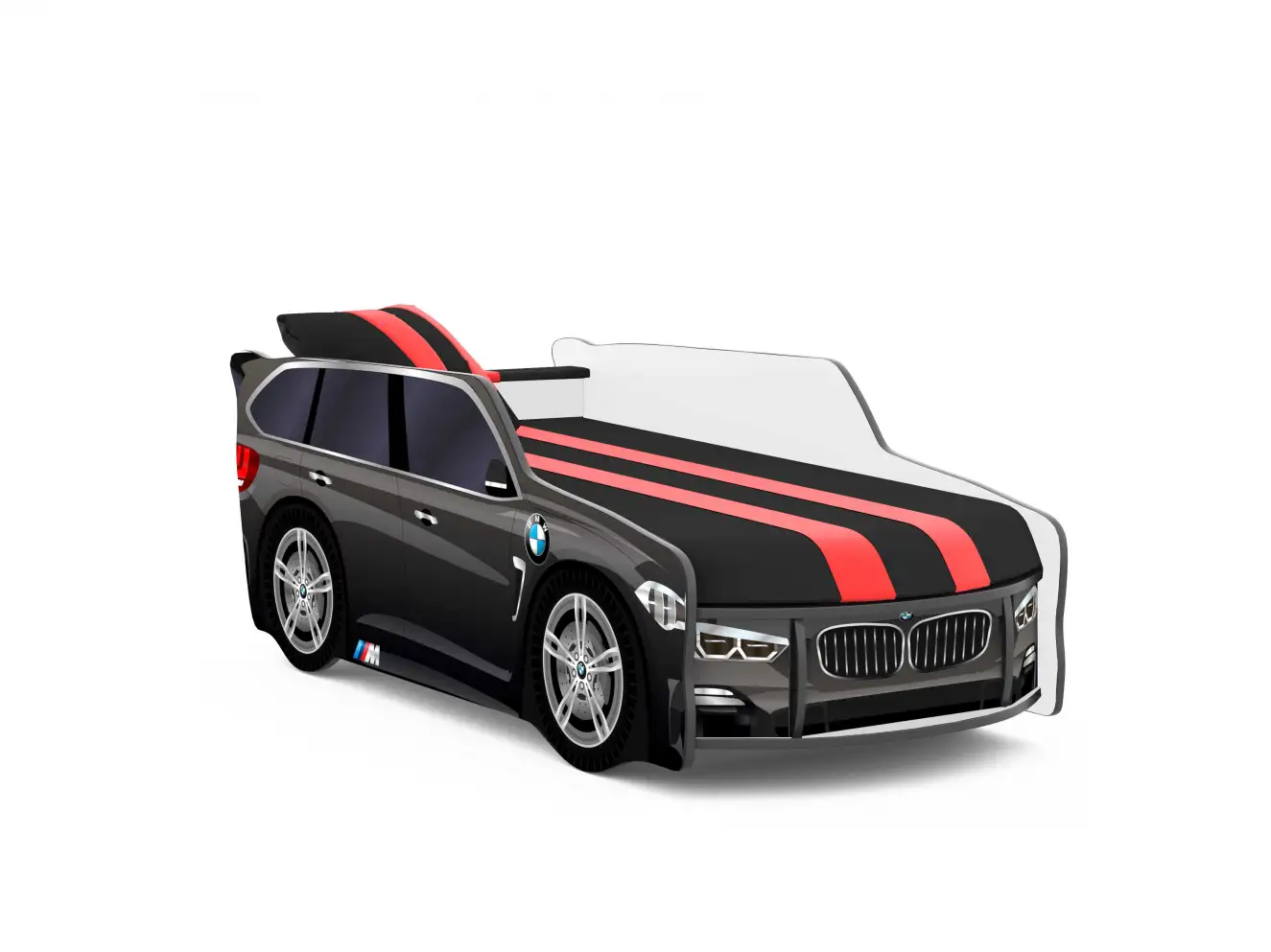 Акція Ліжко машина Преміум БМВ колір чорний + акція за 1грн