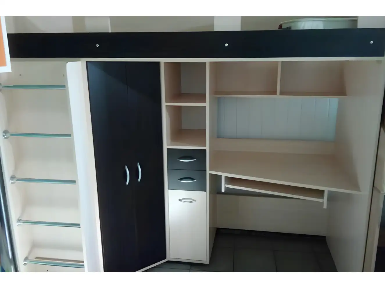 Ліжко Горище Мірабель з шафою та столом Ліжко Горище Мірабель з шафою та столом