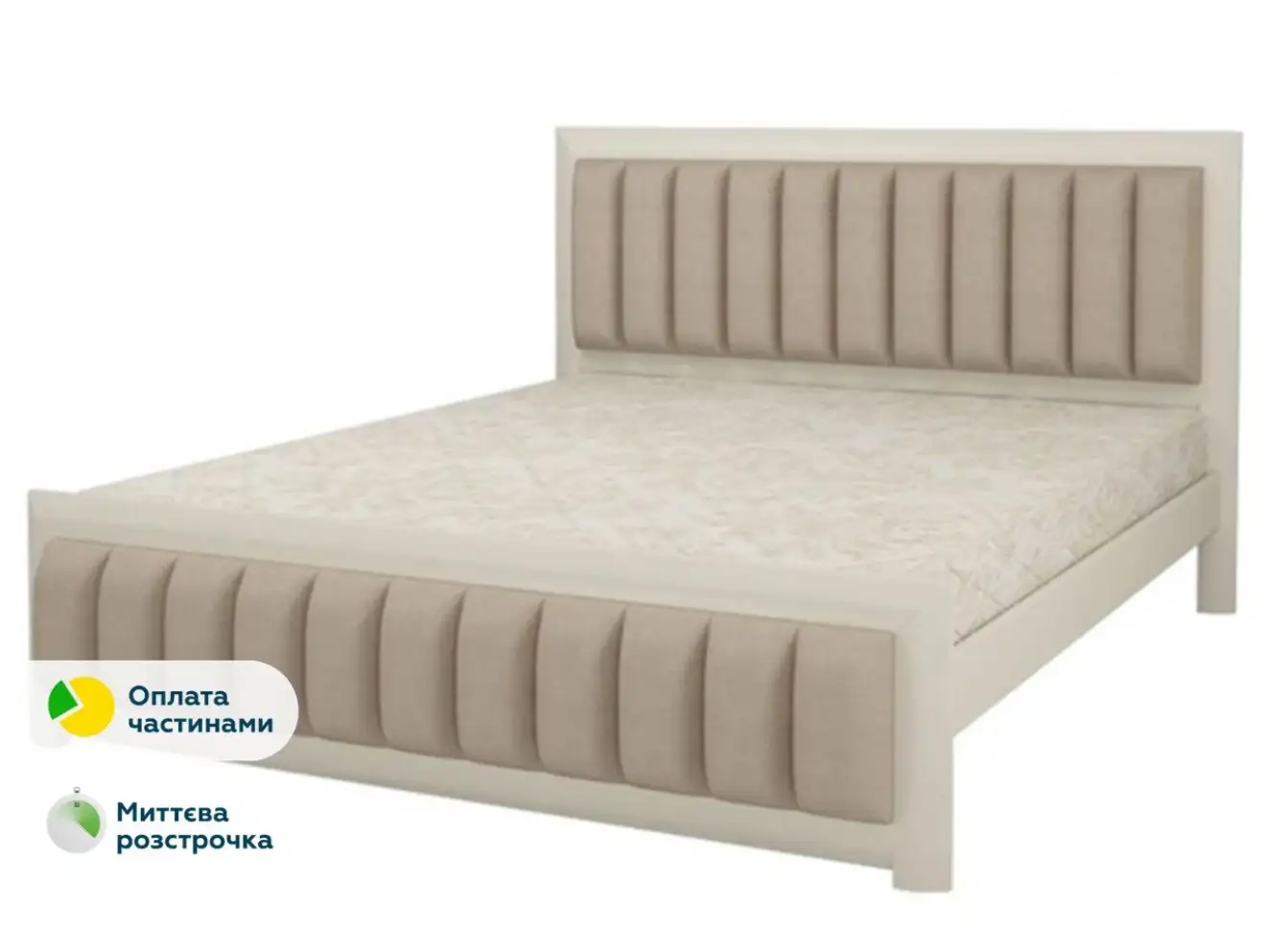 Кровать с мягким изголовьем Барселона Цвет RAL (белый, серый и т.д.)