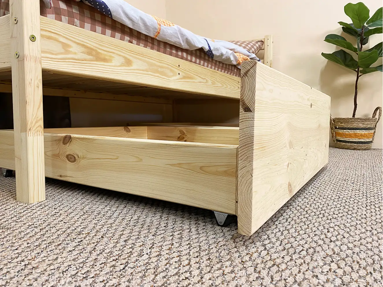 Детская кровать с дерева Симба (натуральный)