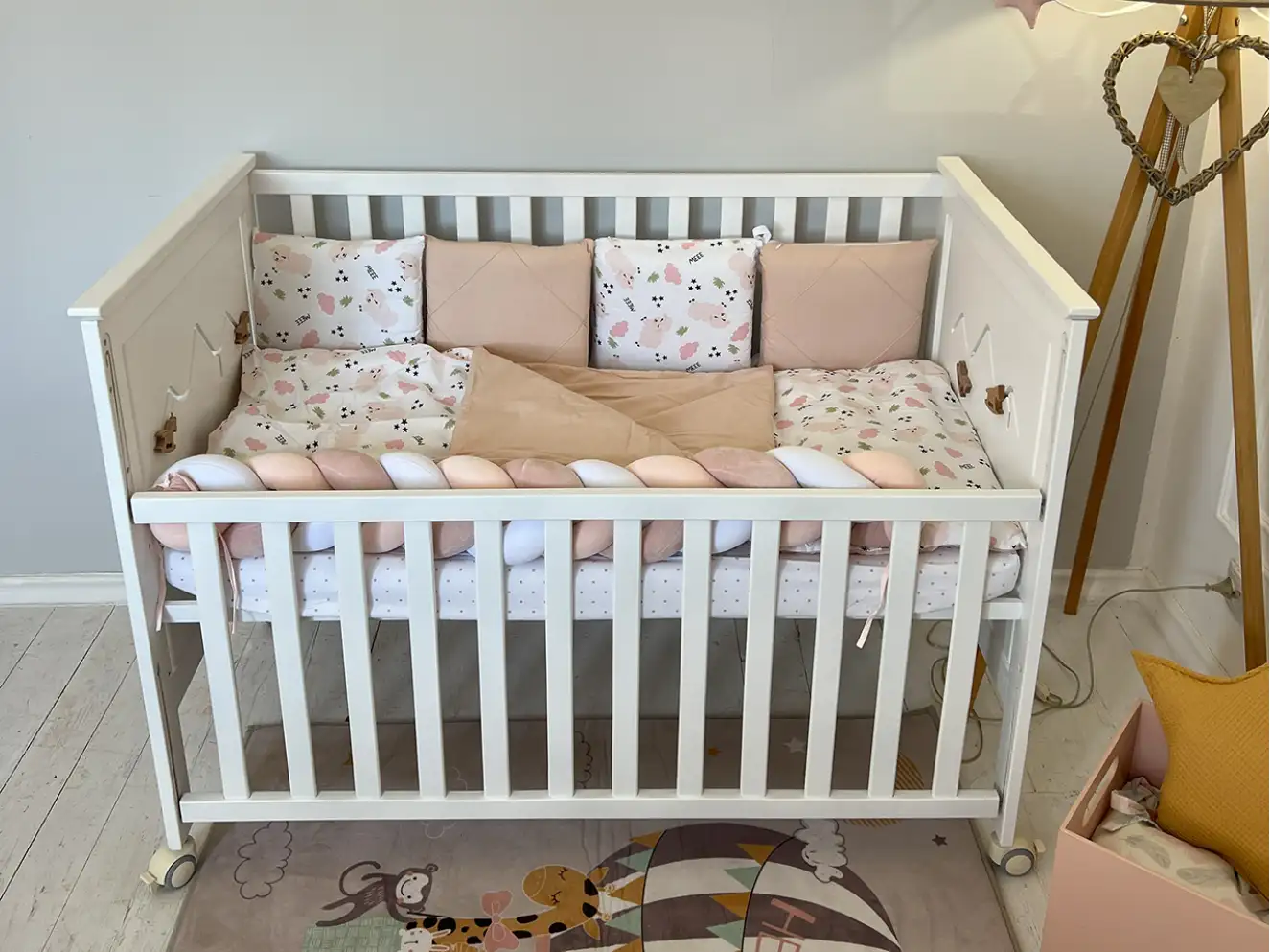 Ліжечко дитяче ЕММА Колір Білий