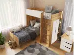 Ліжко Горище №3 / Bedroom 3 Колір Тахо