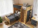 Ліжко Горище №3 / Bedroom 3 Колір Тахо