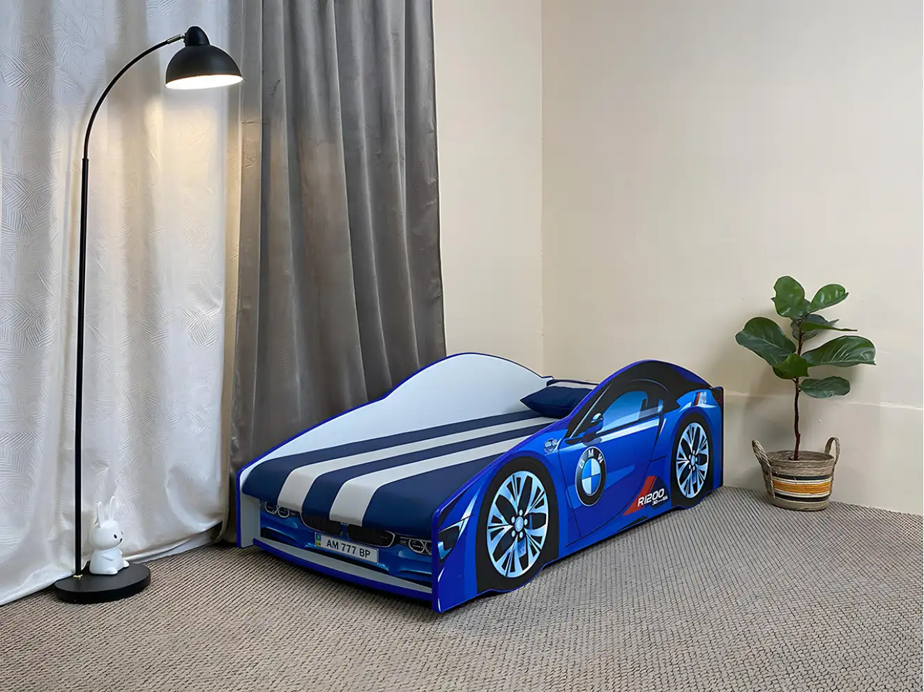 Акція Ліжко машина Еліт БМВ Колір Синій + акція за 1грн