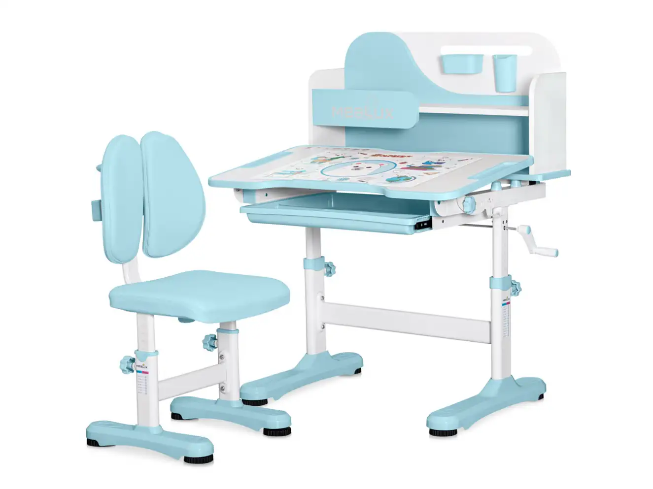 Комплект парта і стілець Mealux Wave BD-31 Комплект парта і стілець Mealux Wave BD-31