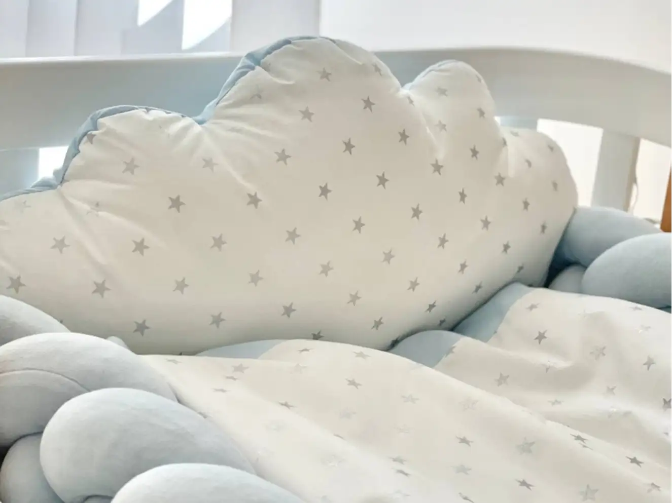 Комплект постільної білизни Колекція №7 Хмаринки блакитні