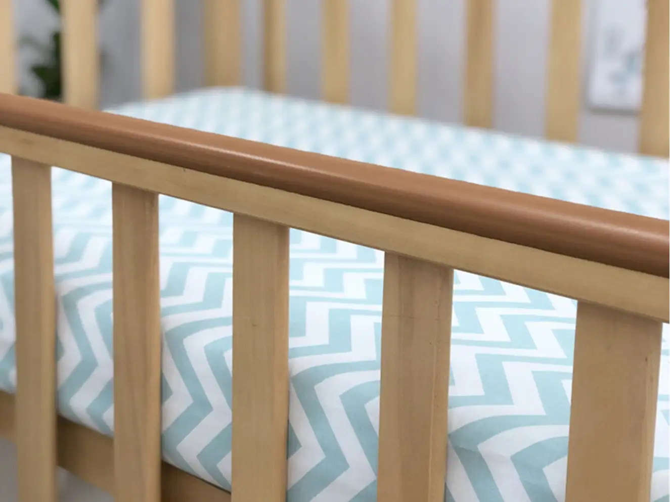 Простирадло дитяче Зигзаг м`ятний