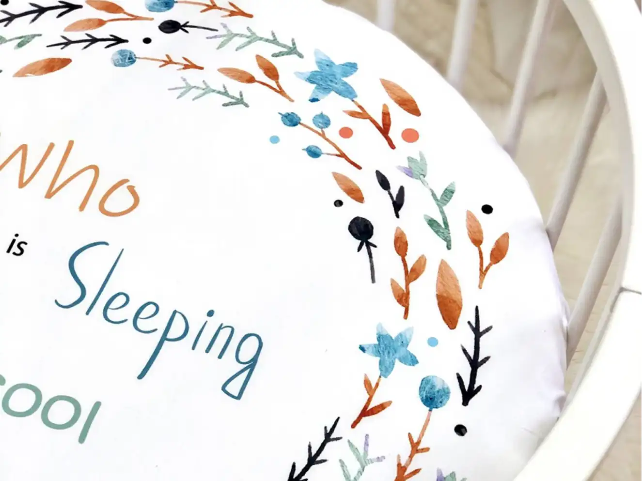 Простынь детская с печатью Веточка 70х70