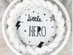 Простынь детская с печатью Litlle hero