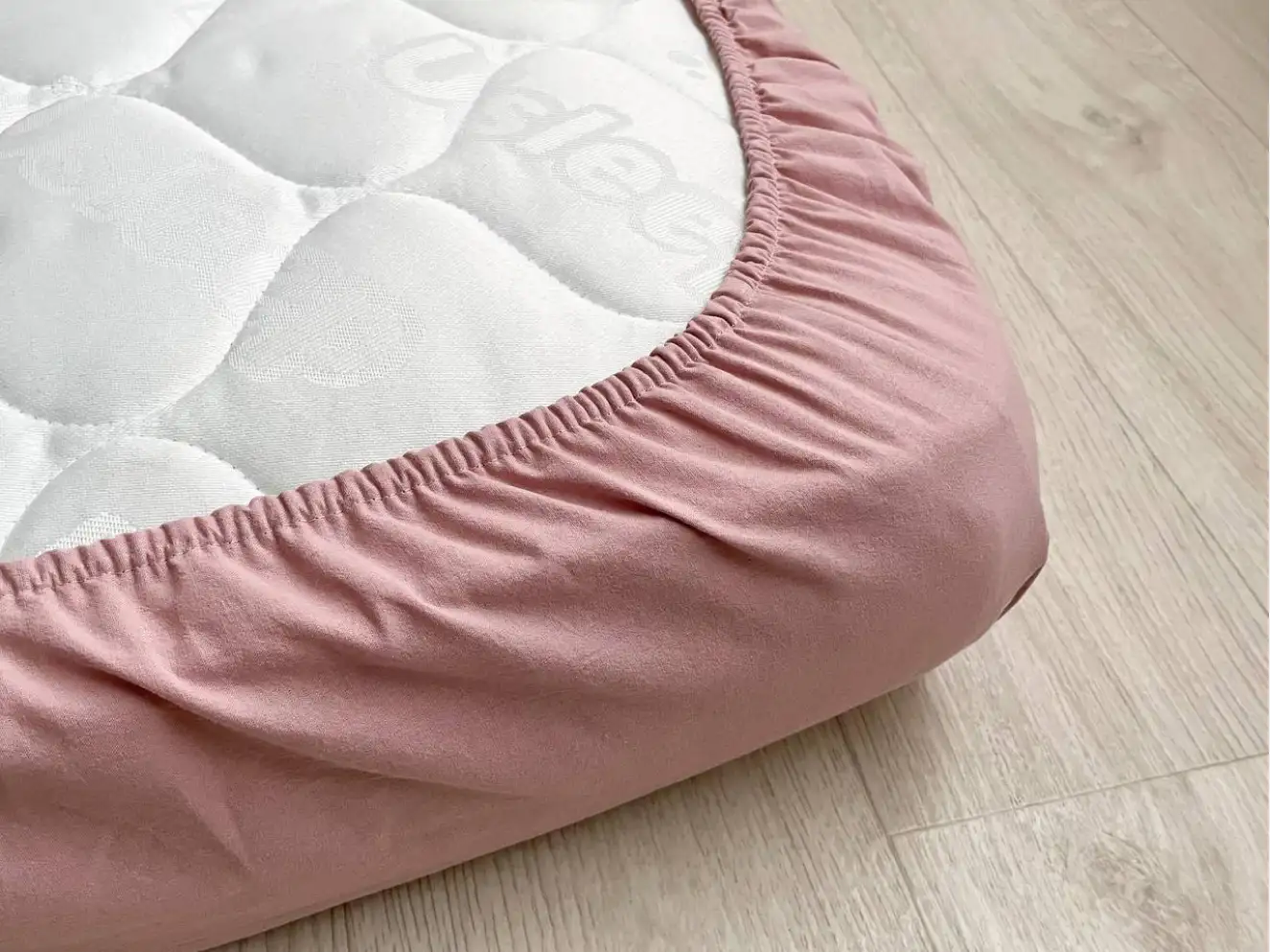 Комплект постельного белья варёный хлопок пудра