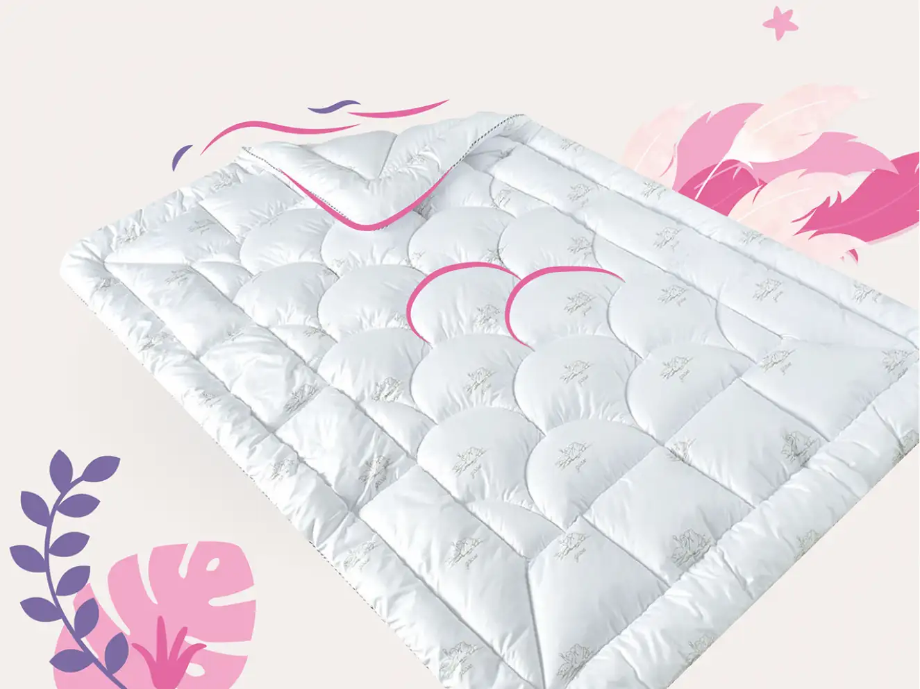 Одеяло детское в кроватку Super Soft 100х135 см аналог лебединого пуха