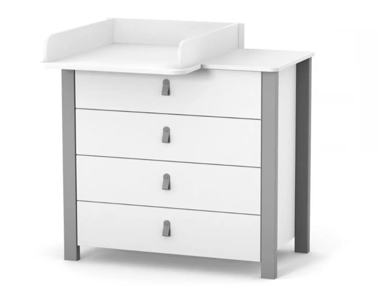 Комод Верес Монако 900 цвет бело-графитовый