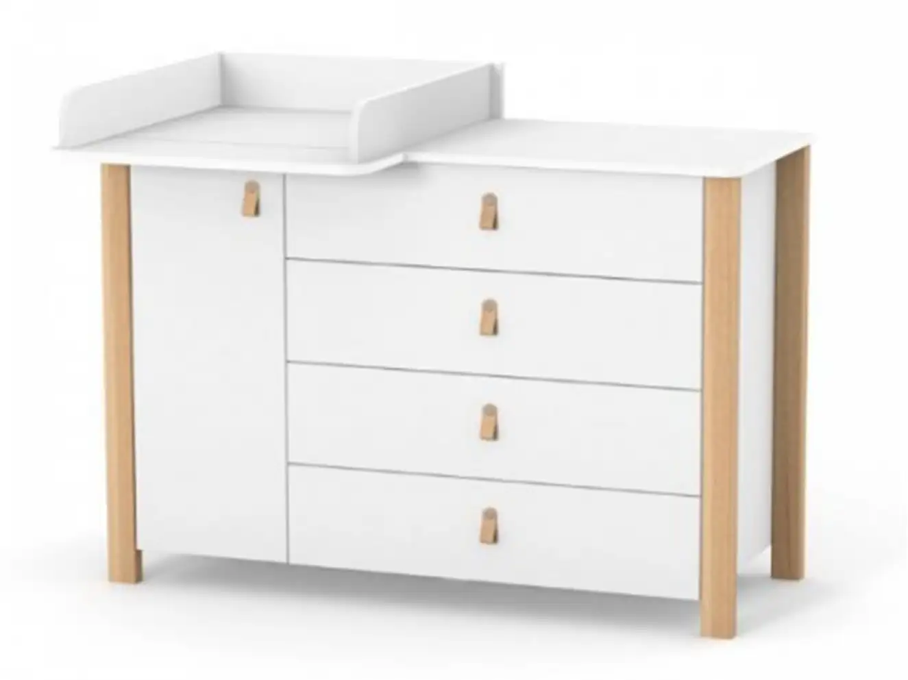 Комод Верес Монако 1200 колір біло-буковий