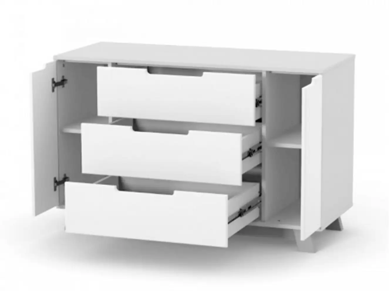 Комод Верес Манхеттен 1200 (біло-сірий)