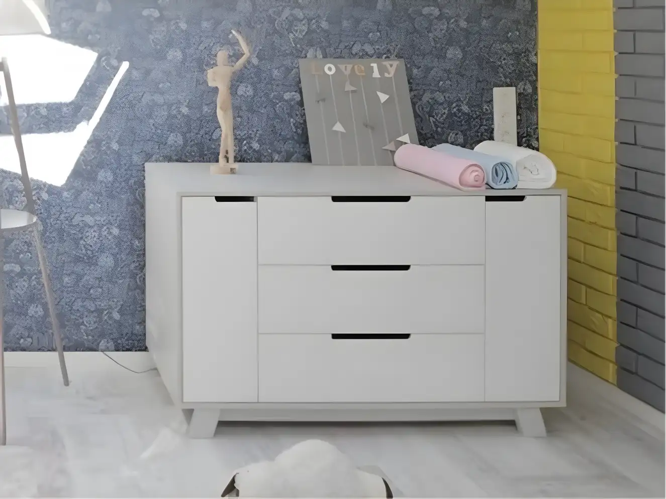 Комод Верес Манхеттен 1200 (біло-сірий)