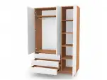 Шафа Верес Манхеттен 1200 з шухлядами (біло-буковий)