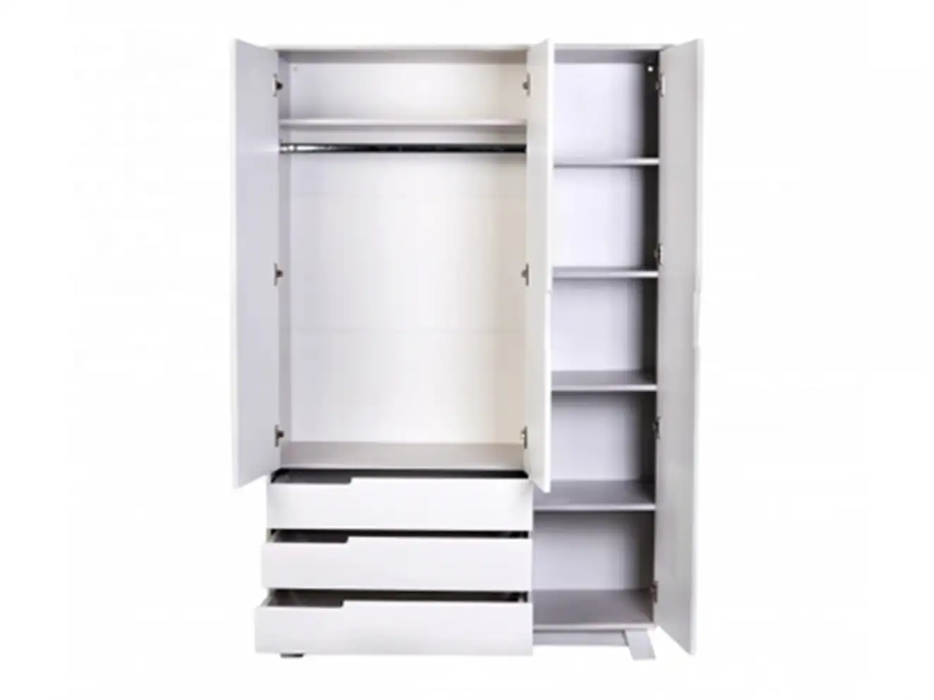 Шафа Верес Манхеттен 1200 з шухлядами (біло-сірий)