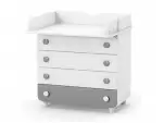Комод-пеленатор Верес 900 ДСП (біло-сірий)