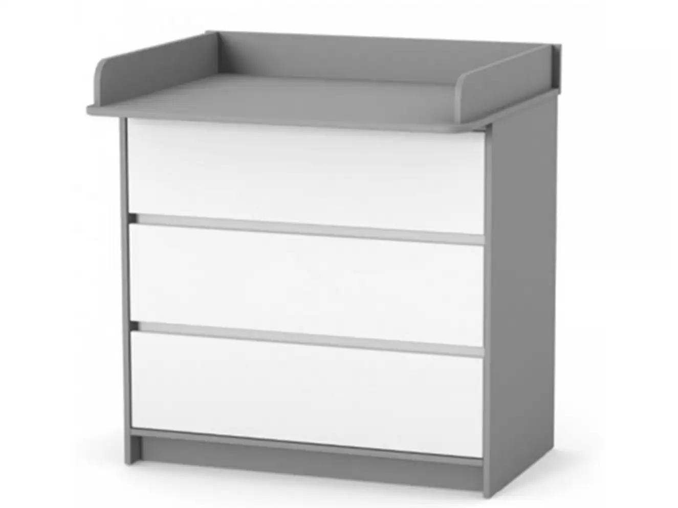 Комод Верес Бёрн 900 (бело-графитовый)