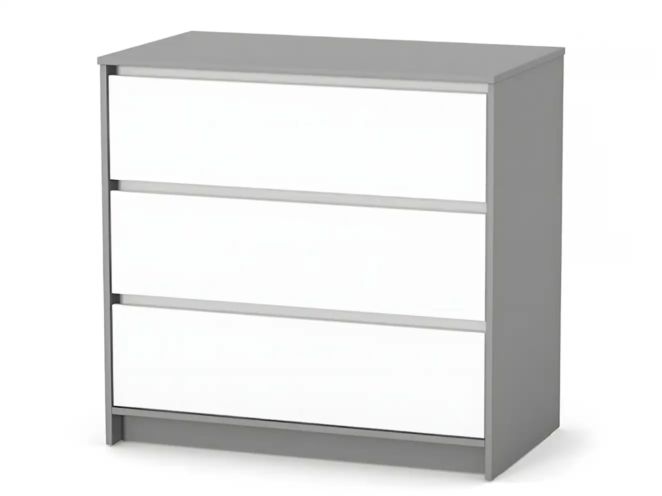 Комод Верес Бёрн 900 (бело-графитовый)