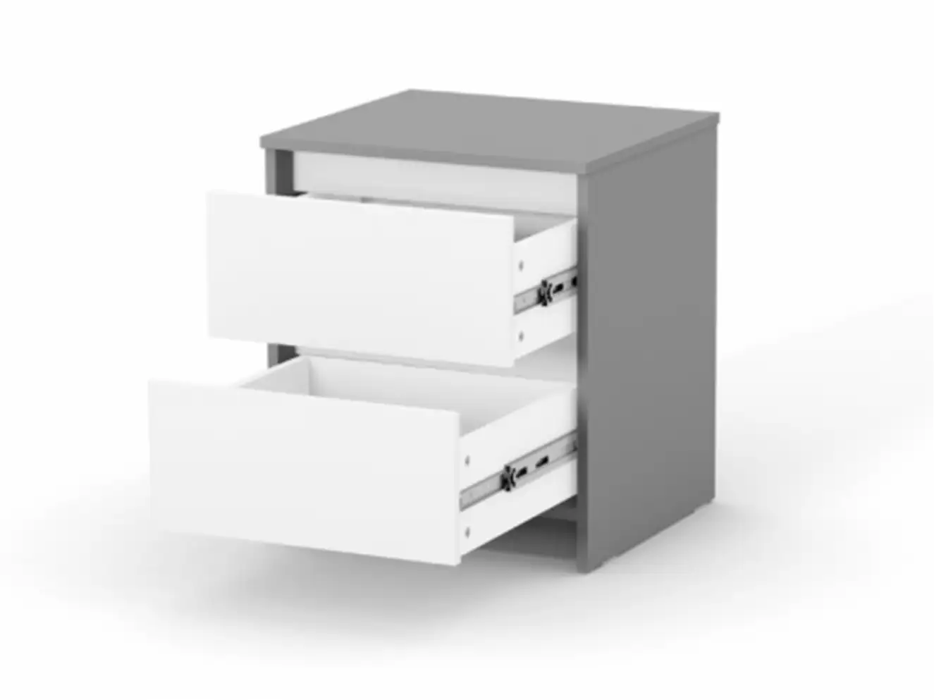 Тумбочка Верес Берн (біло-графітовий)