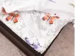 Полуторний набір постільної білизни Метелики 150x220 з сатину