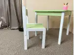 Комплект детский столик и стульчик (зеленый)