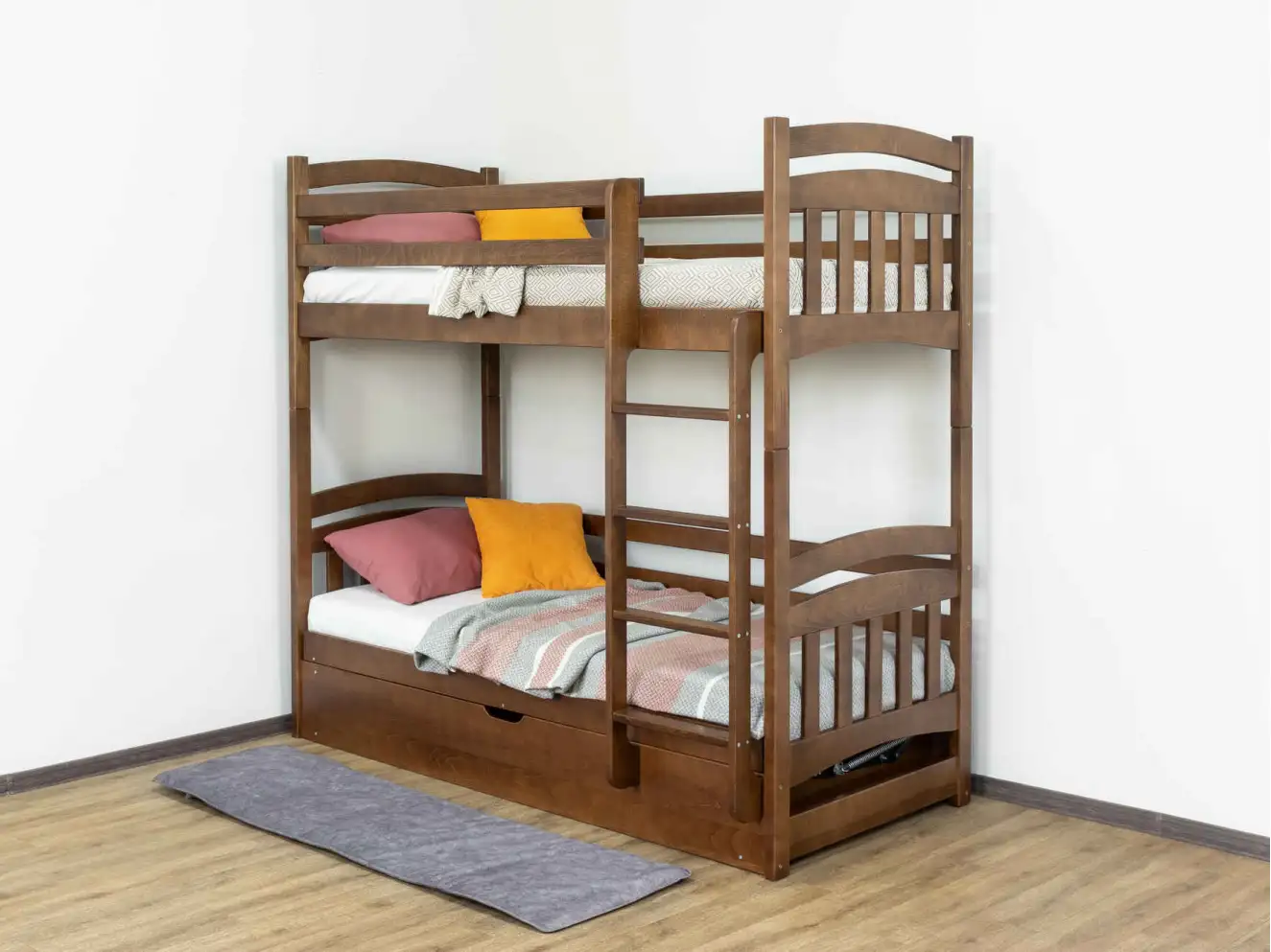 Дитяче двоярусне ліжко трансформер Бембі (бук)