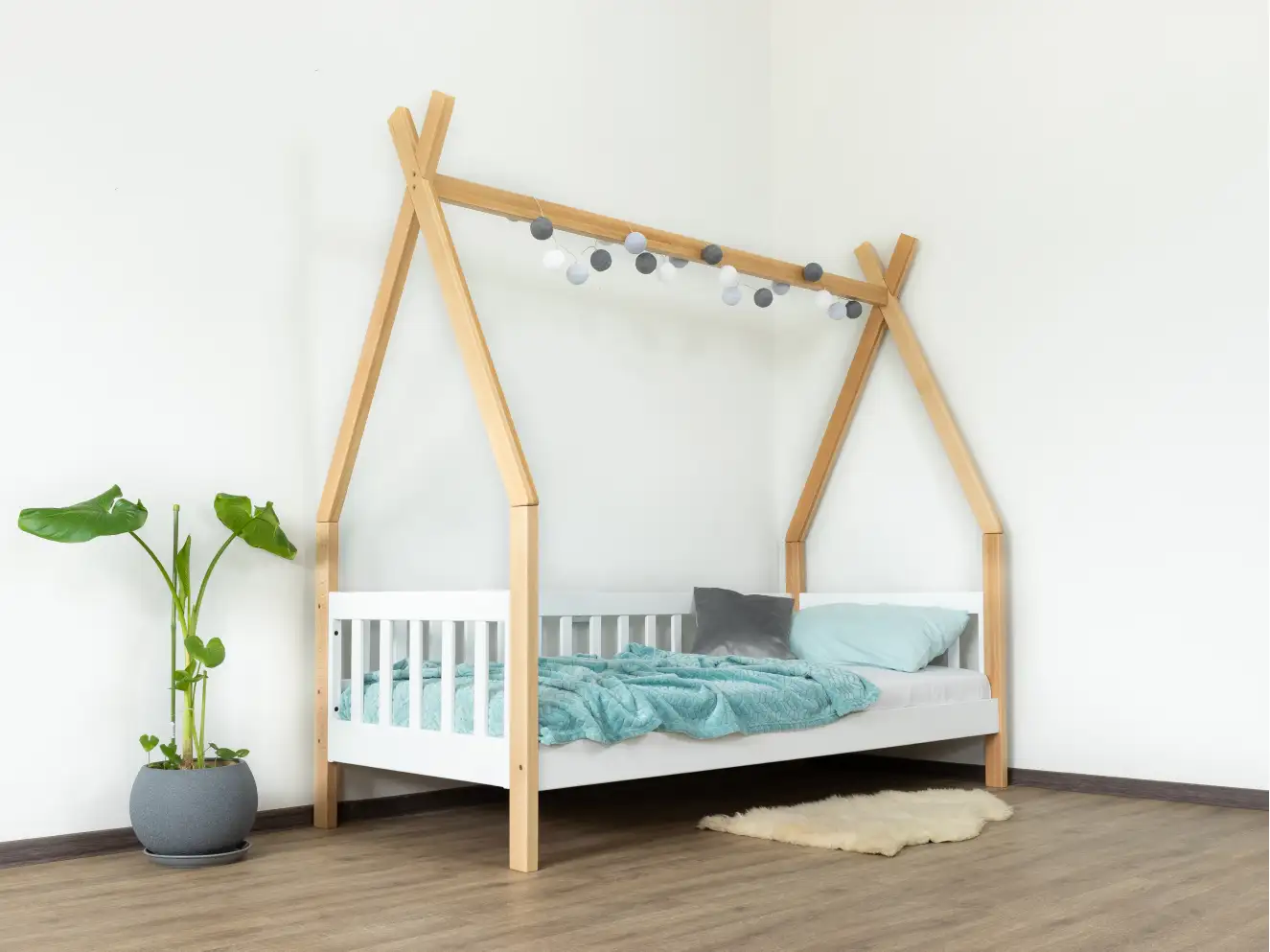 Дитяче ліжко Будиночок Хатинка (бук) Дитяче ліжко Будиночок Хатинка (бук)