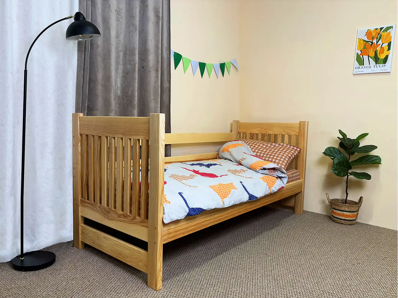 Детская кровать с дерева Даниэль (ясень) Ral