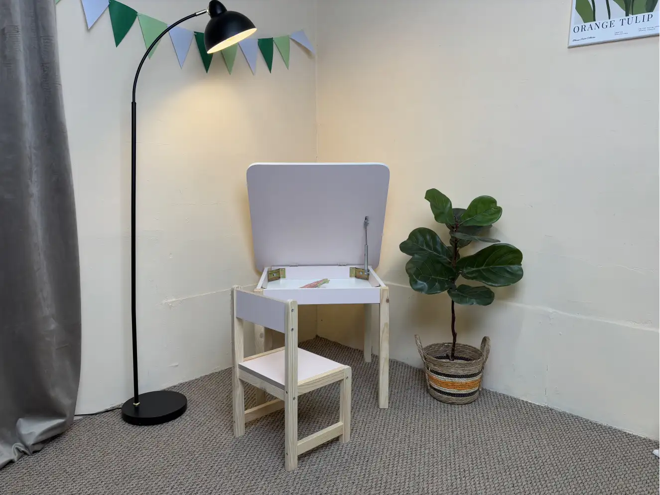 Комплект детский столик и стульчик (розовый)