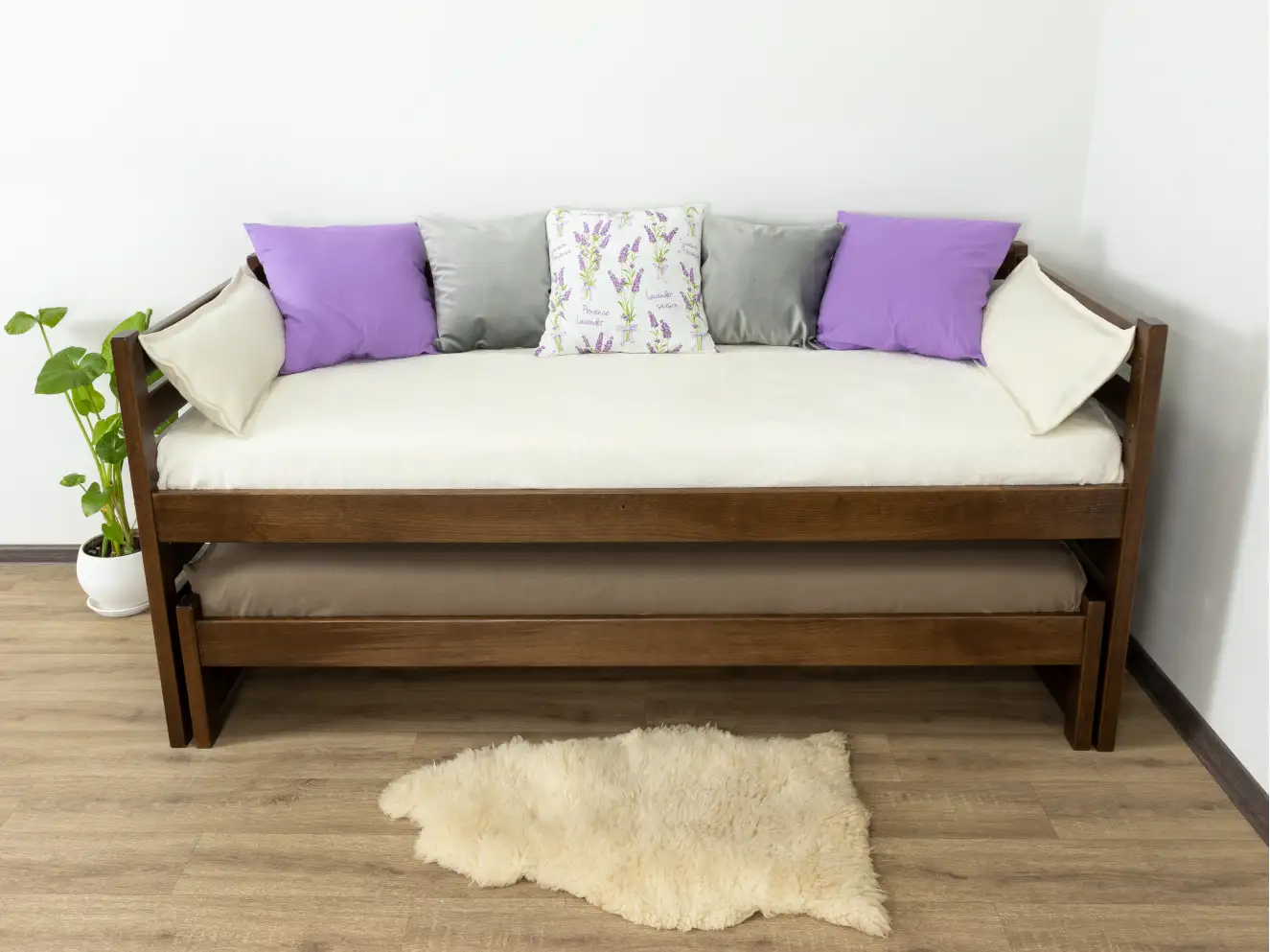 Двухъярусная кровать трансформер Симба (бук) 