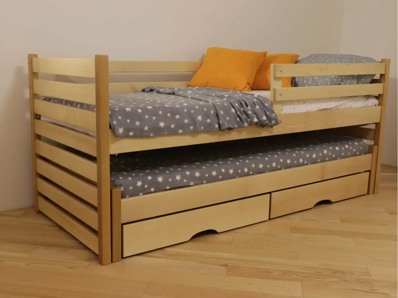 Двухъярусная кровать трансформер Симба (бук) 