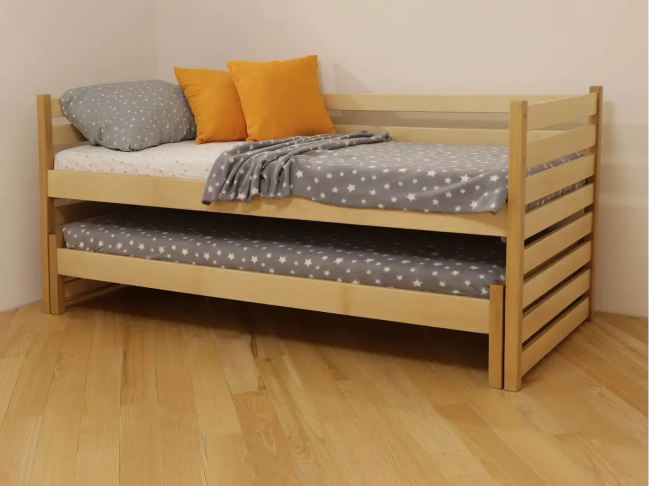 Двухъярусная кровать трансформер Симба (бук) 