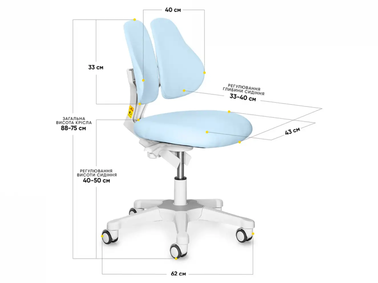 Дитяче крісло Evo-kids Mio Lite Y-208